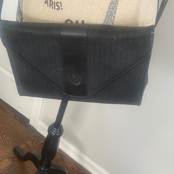 Vintage Fendi Canvas clutch with dust bag